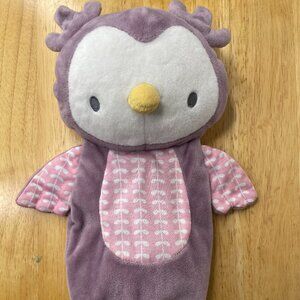 Ingenuity Purple Nally Owl Lovey Lovie Plush Baby Security Toy Bean Bag Tush 12"